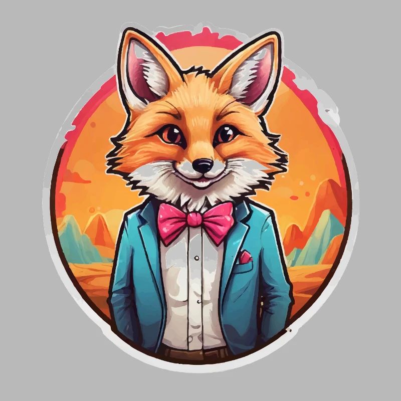 Lustiges Comic Fuchs