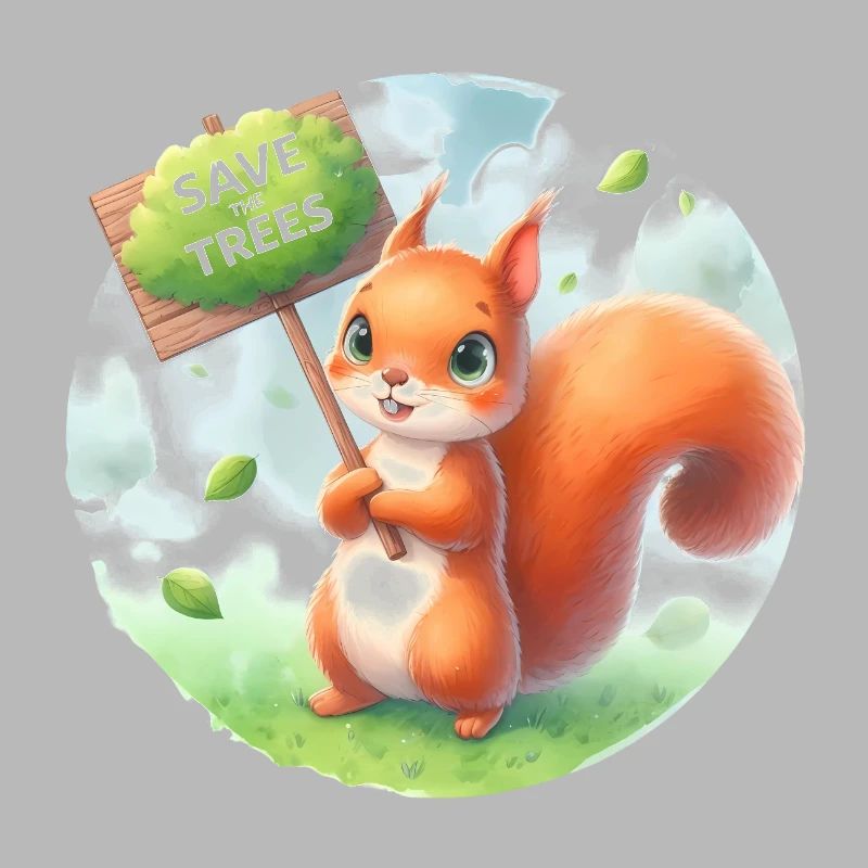 Save the Trees Squirrel