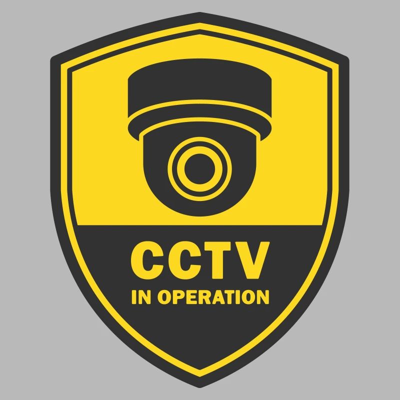 Security cameras in use symbol icon. Fixed CCTV