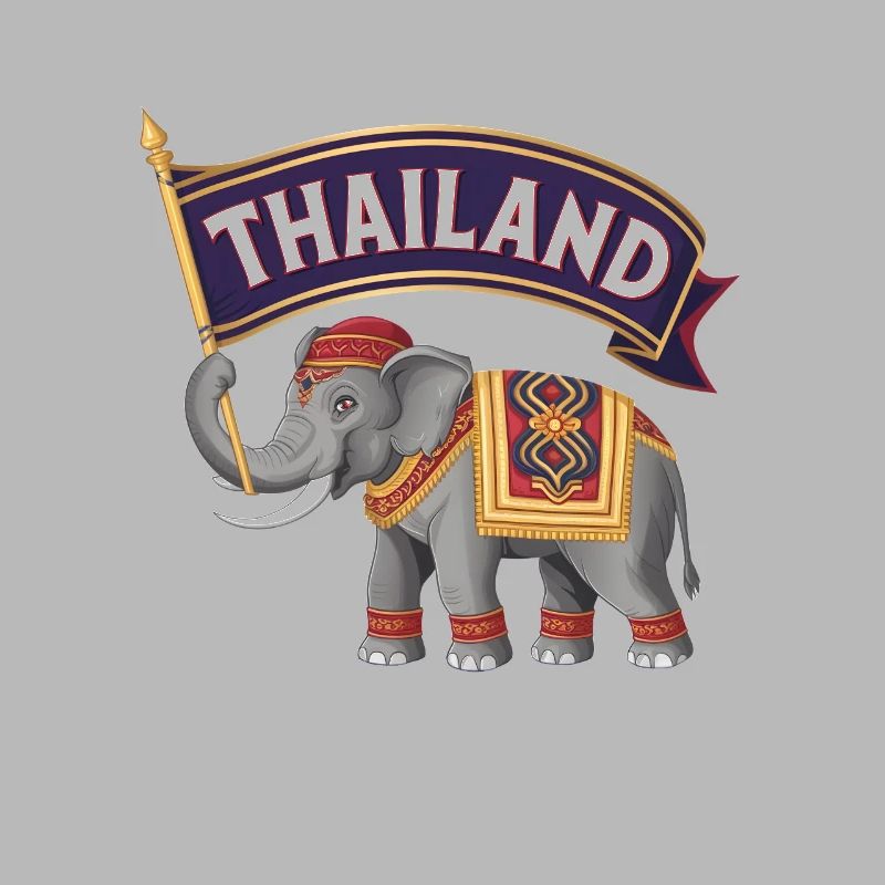 Fier éléphant de Thaïlande