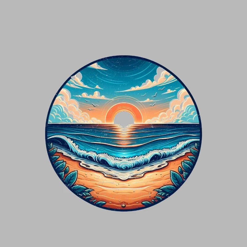 Plage de Majorque Coucher de soleil