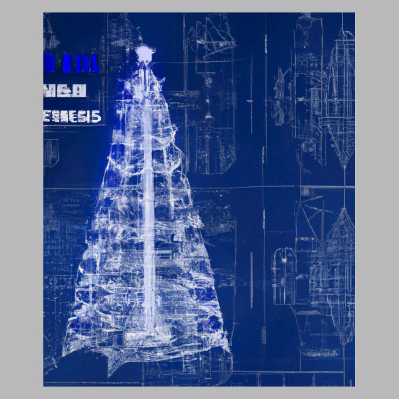 Plan schématique de l’arbre de Noël