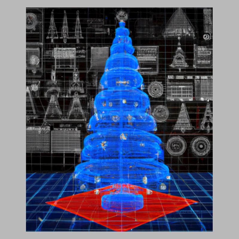 Plan schématique de l’arbre de Noël