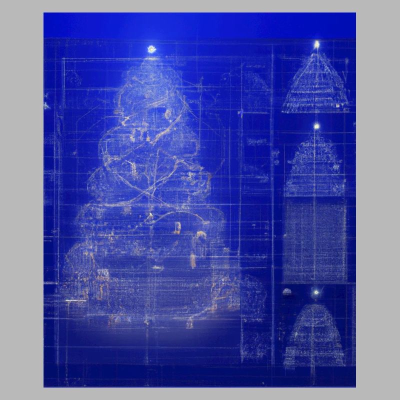 Plan schématique de l’arbre de Noël