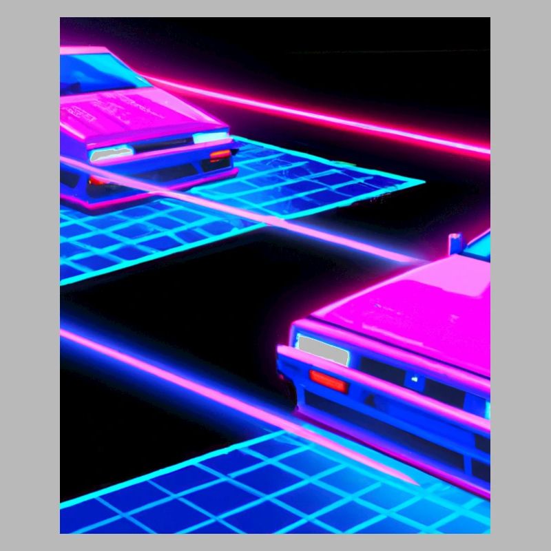 Vaporwave Esthétique Synthwave Car