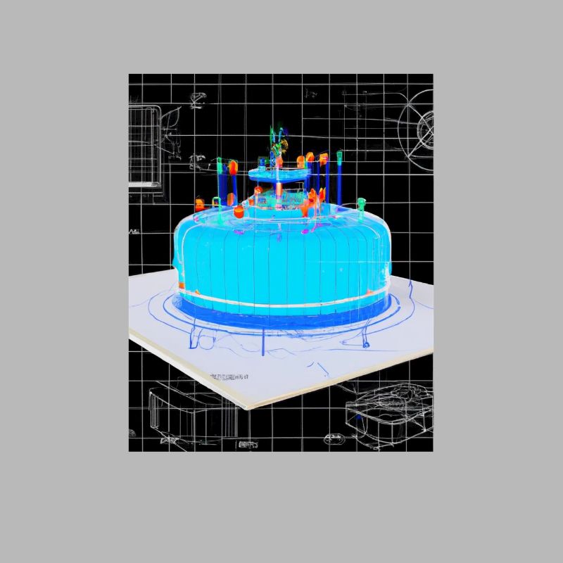 Cake Blueprint Pastry Chef Cake Baking