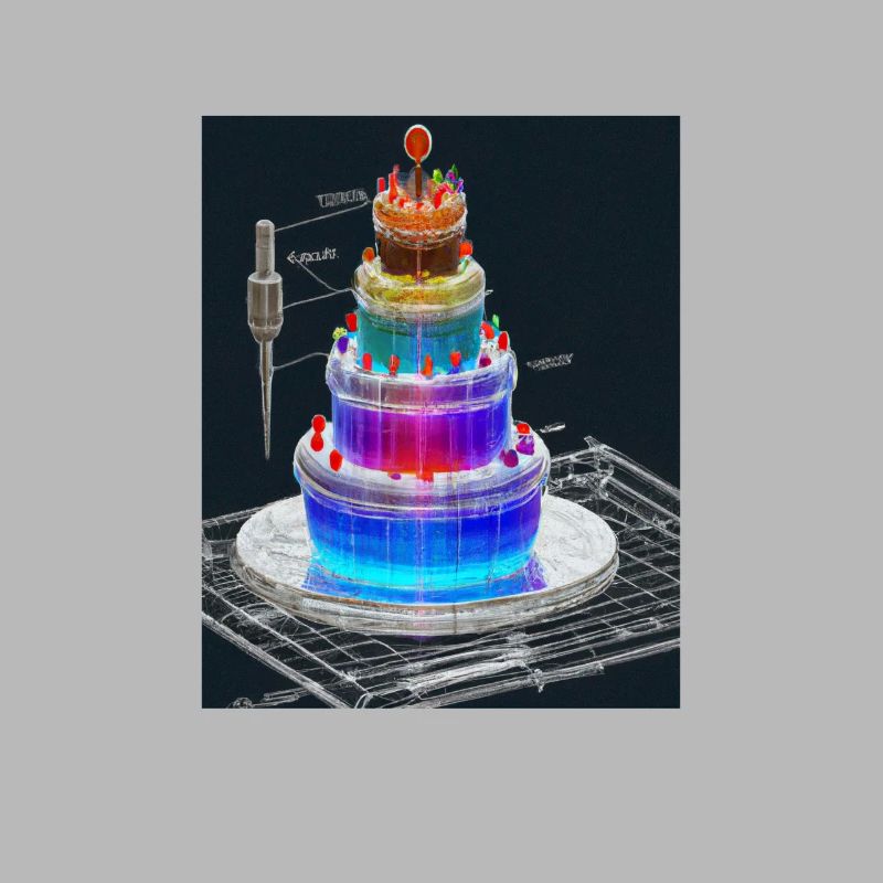 Cake Blueprint Pastry Chef Cake Baking