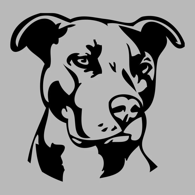 Pitbull einfarbig - Hund Kampfhund