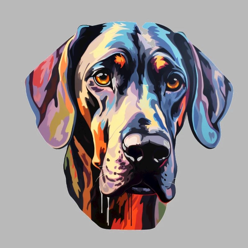 Danois Great Dane psychédélique