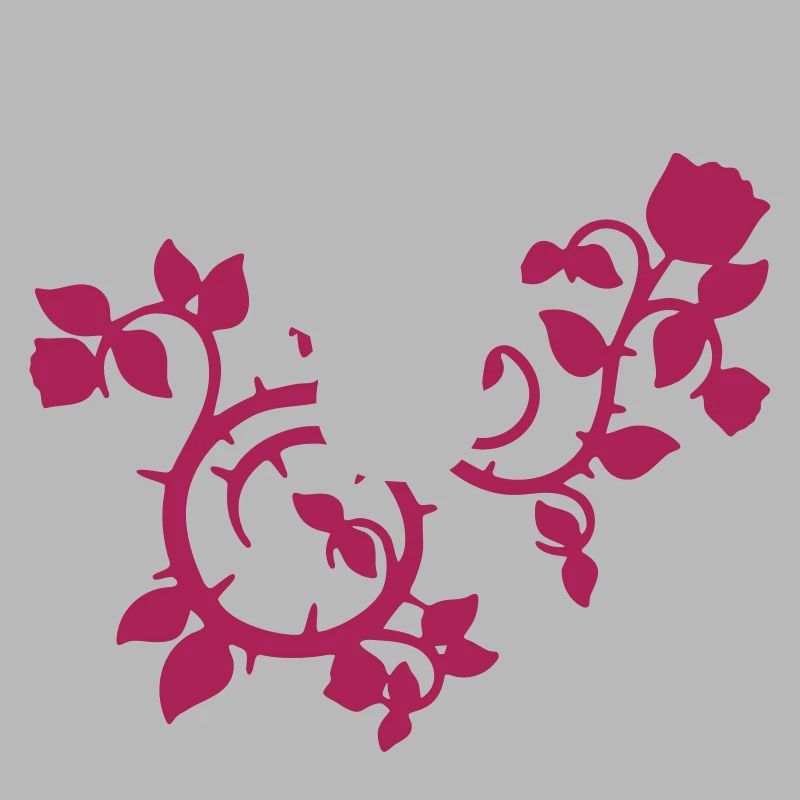 scull with tendrils - design colors selectable