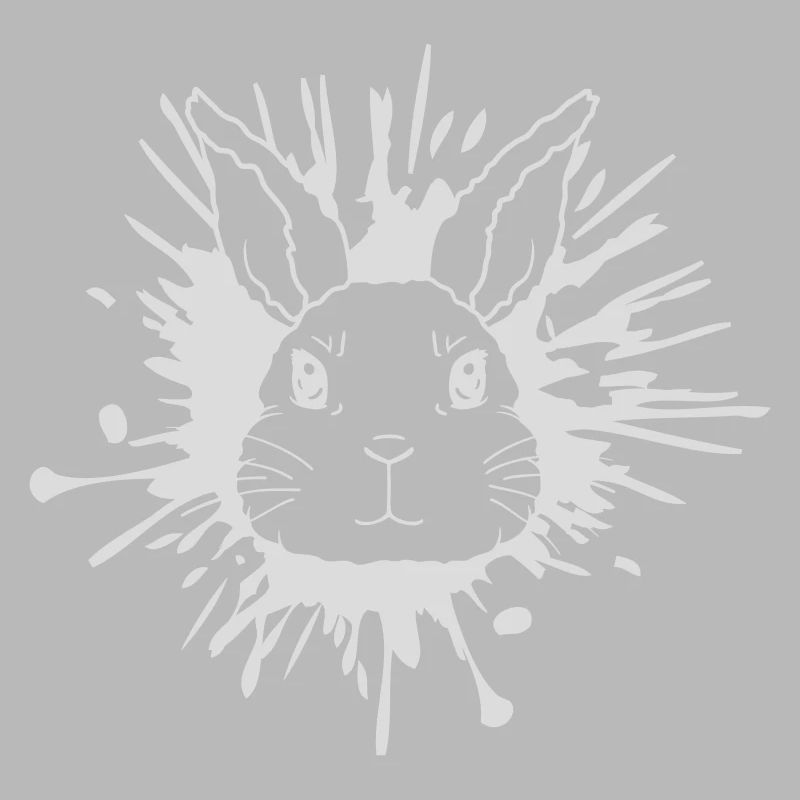 Éclaboussures de lapin éclaboussures de couleur
