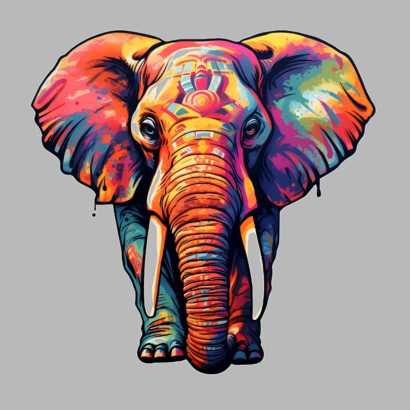 Éléphant psychédélique
