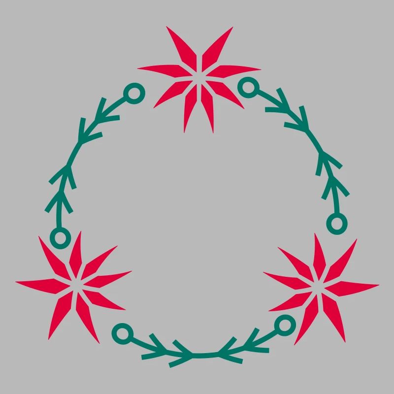Weihnachtskranz aus Weihnachtsstern