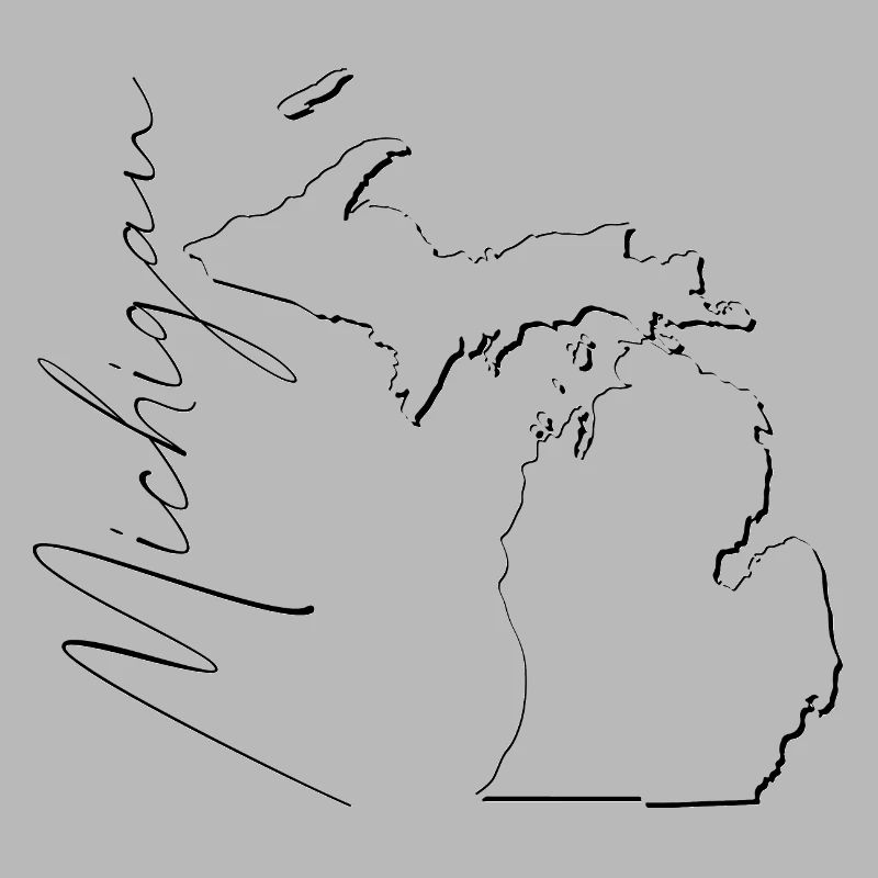 Michigan (United States) | Map | Shadow Script