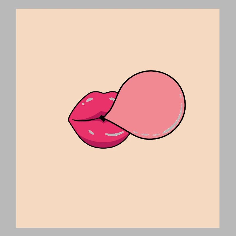 funny face mask bubble gum bubble