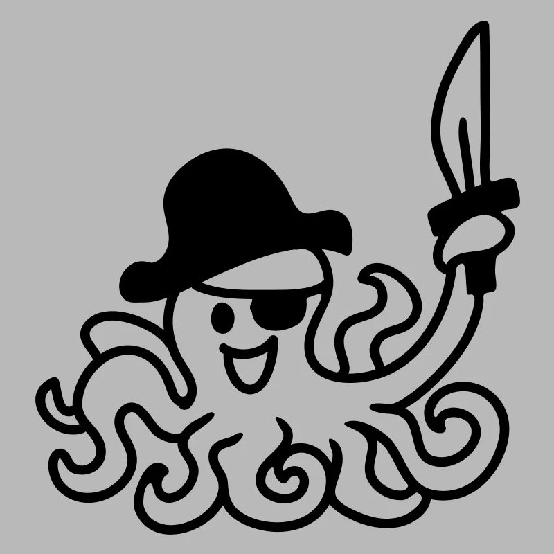 Pirate octopus - line