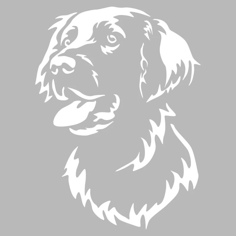 Flat-coated Retriever Head "Black Edition"