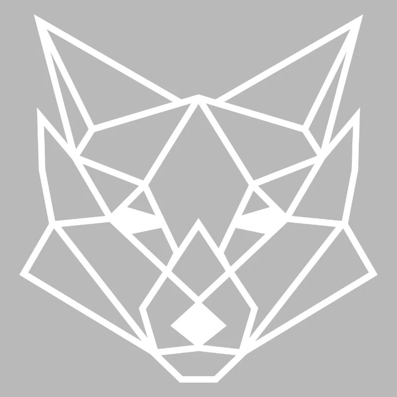 Geometric fox poly gift idea polygon