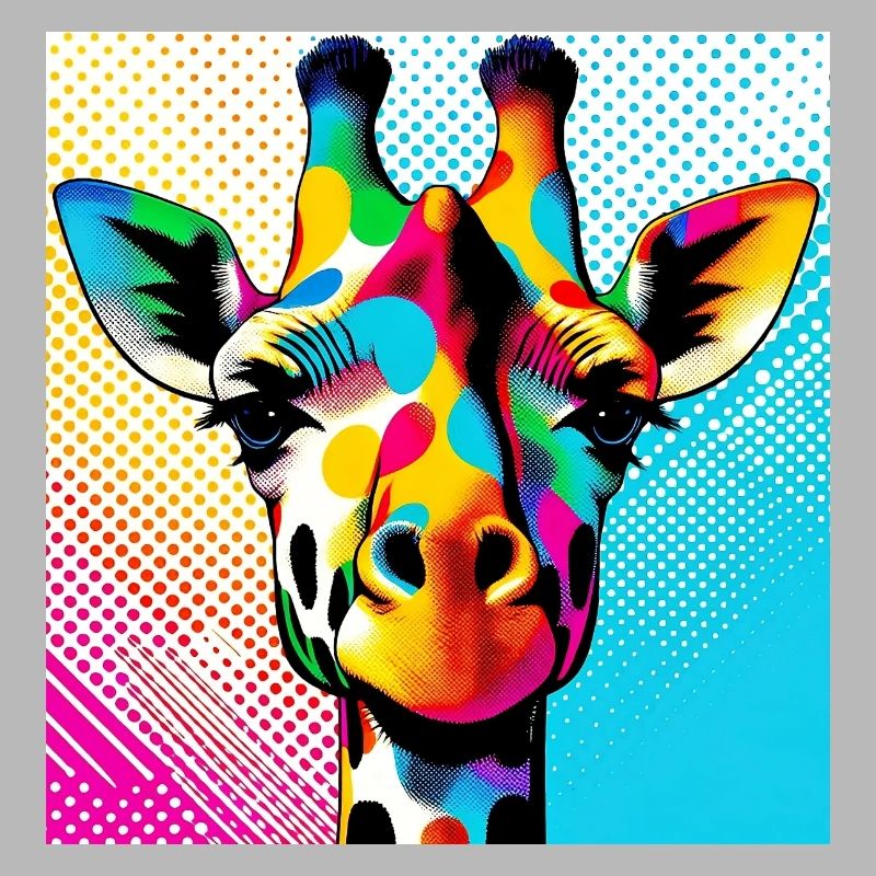 Giraffe Pop Art