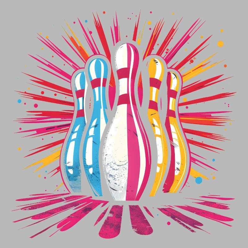 Style de dessin animé de bowling