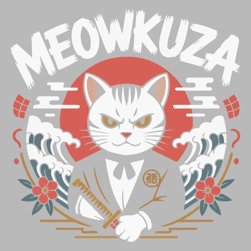 Épée de chat Meowkuza Épée du Japon Vagues de Samouraï