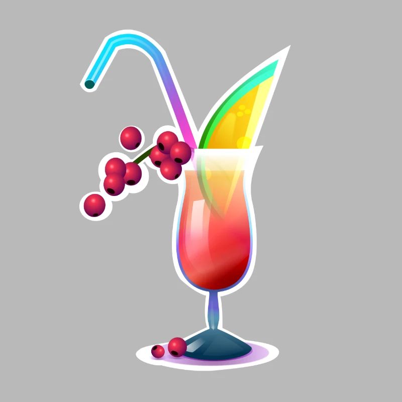 Tropischer Farbcocktail