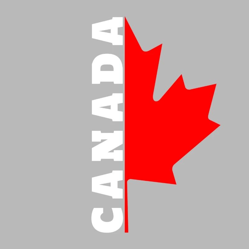 I love Canada design with maple leaf / gift
