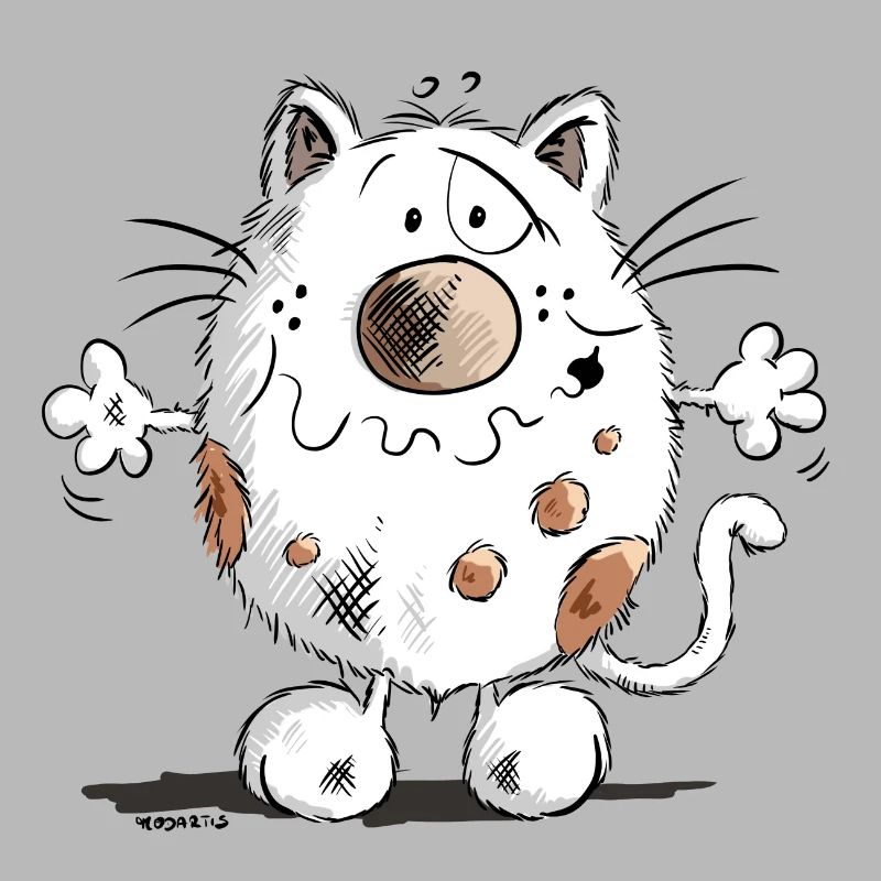 Mignon chat comique