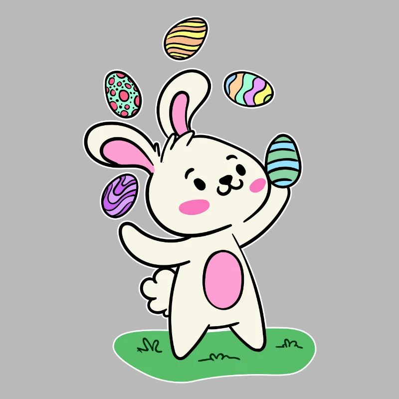 Easter bunny Easter bunny Easter eggs Happy Easter