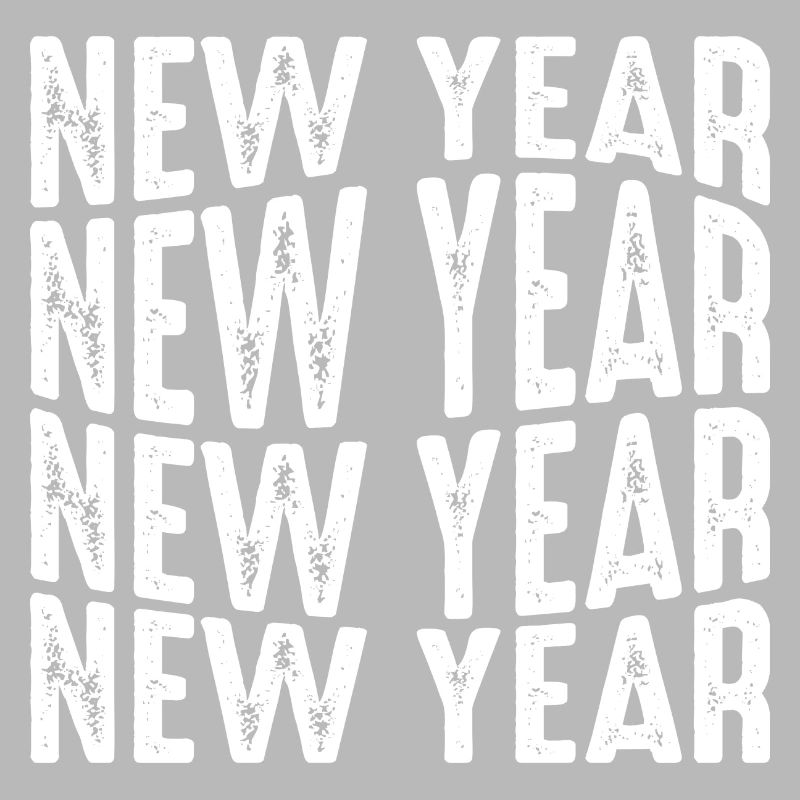 New Year Repeated Text Pattern