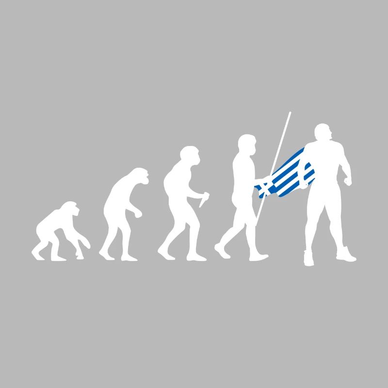 Évolution grecque Super-héros Drapeau grec