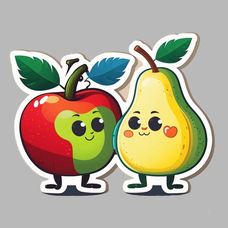 Apple and pear