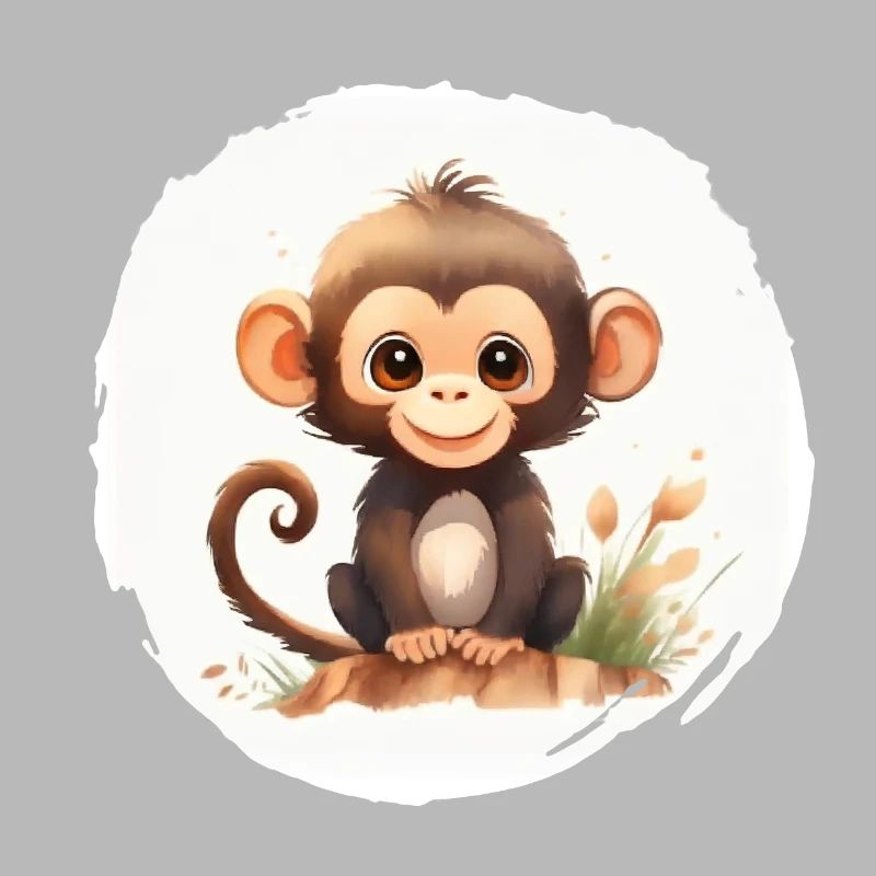 Affe Aquarell