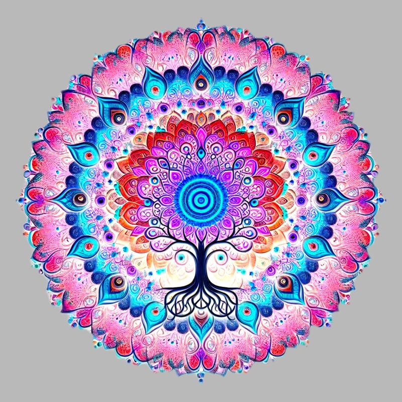 Mandala-Baum der Farben
