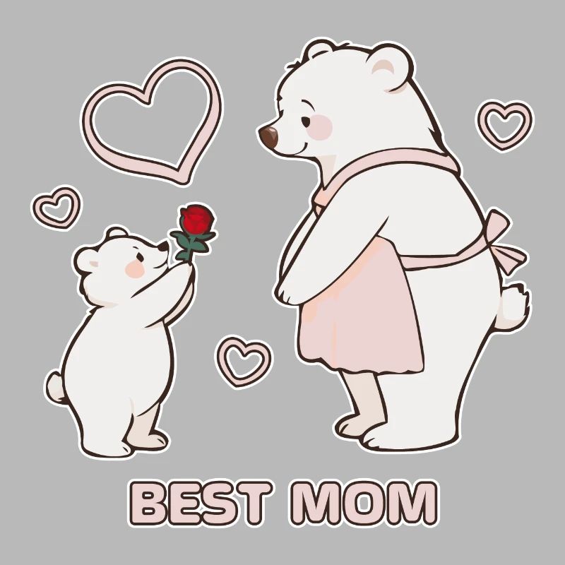 Bären Herzen Beste Mutter Muttertag