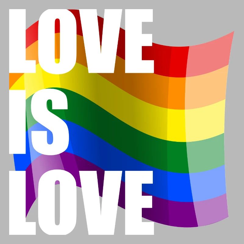 Rainbow Love Wave Design