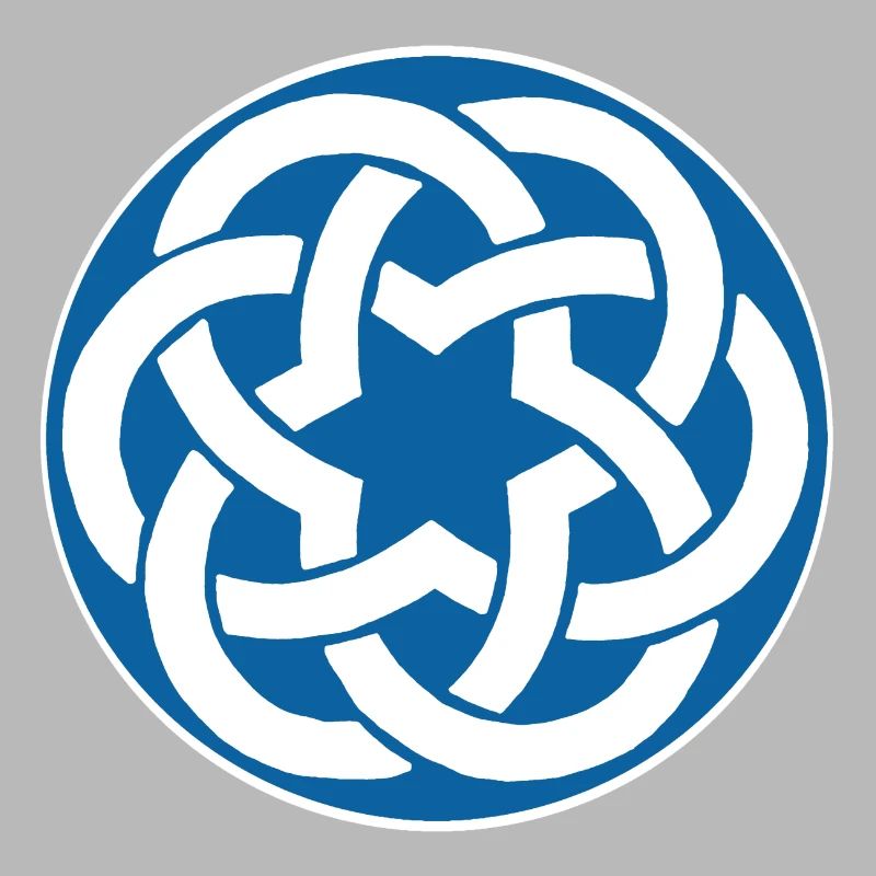 Blauer keltischer Stern