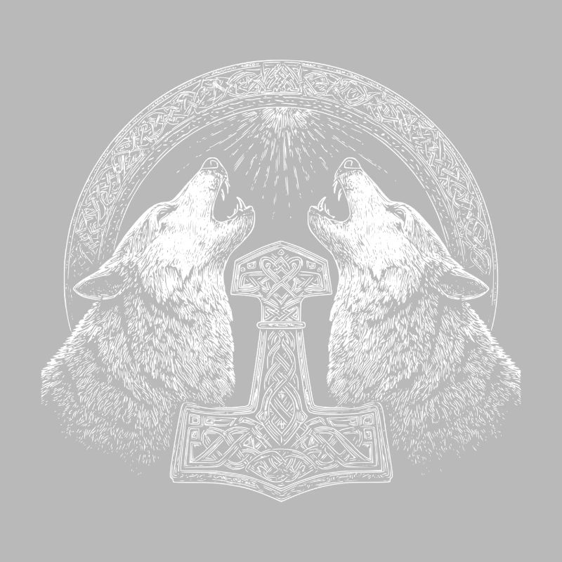 Wolf Thor Hammer Wikinger