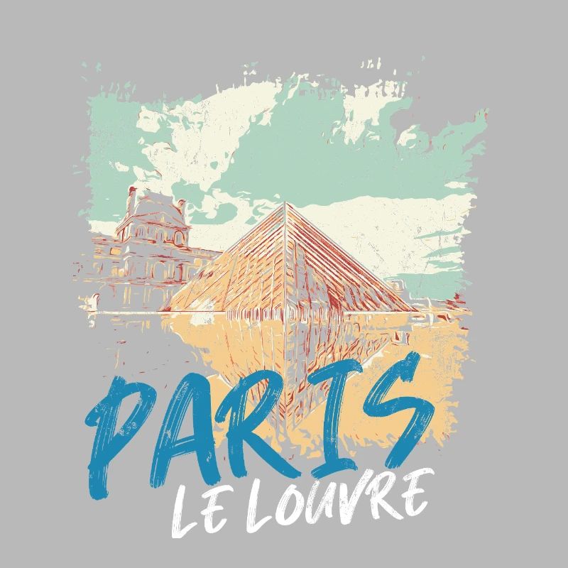 Pyramide du Louvre et Monuments de Paris