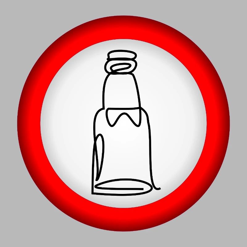 VERBOT BIERFLASCHE