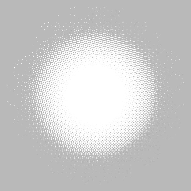 Light Illusion Moon Point Grid Design Circle Round