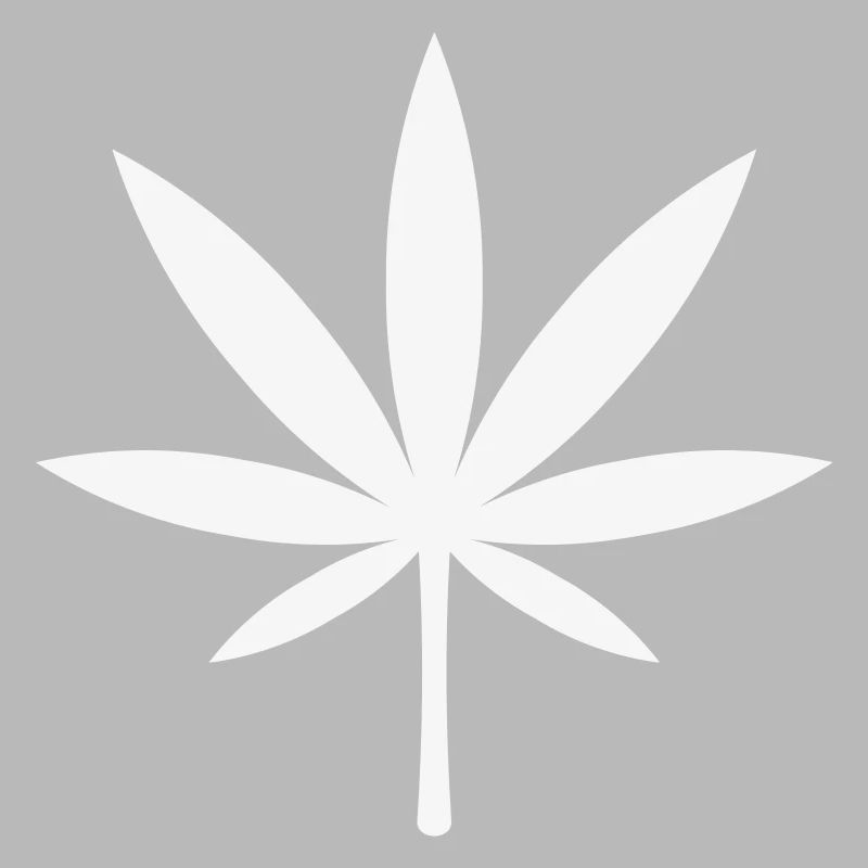 Cannabis / Marijuana / Hemp Leaf (White)