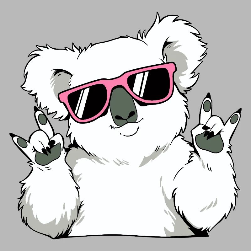 Koala cool avec des lunettes de soleil