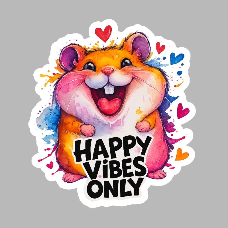 Hamster Joyeux Vibes Coloré