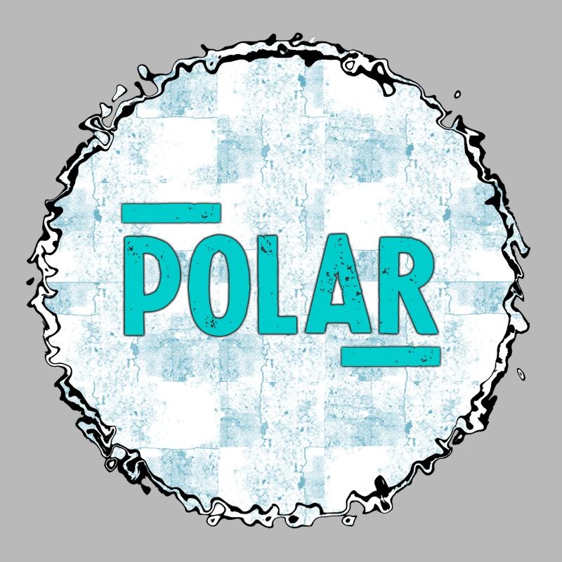Polar Eisblau Logo Muster
