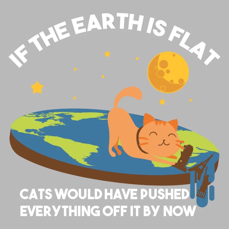 Flach-Erde-Katzen-Satire
