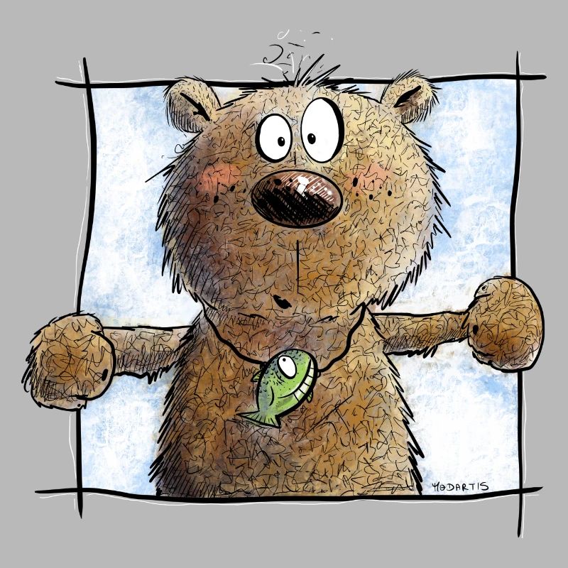 Drolliger Brauner Bär I Wildtier Comic