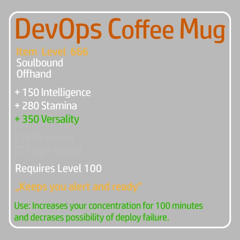 DevOps Coffee Mug System Admin Theme