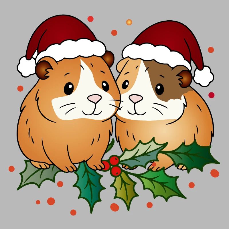 Duo cochon d’Inde moche de Noël