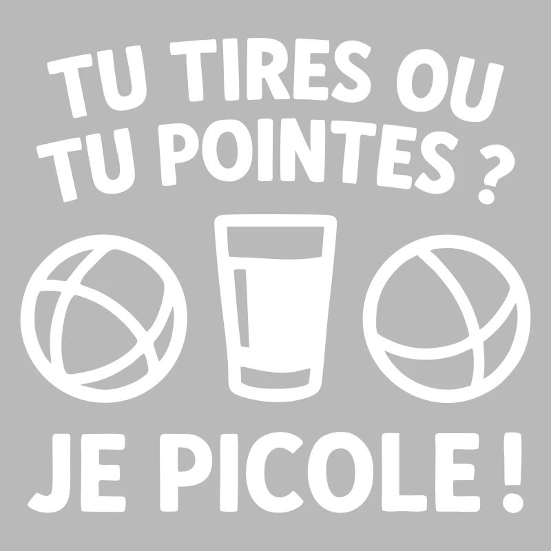 Du schießt oder zielst Pétanque-Humor
